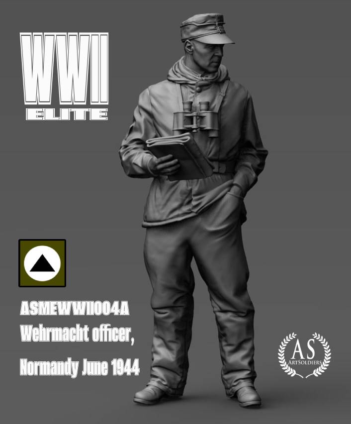 0_ASME35004A  Wehrmacht officer, Normandy June 1944. Albert Becker
