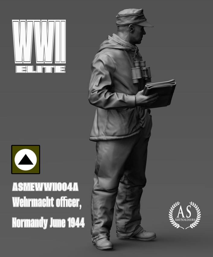 0_ASME35004A  Wehrmacht officer, Normandy June 1944. Albert Becker