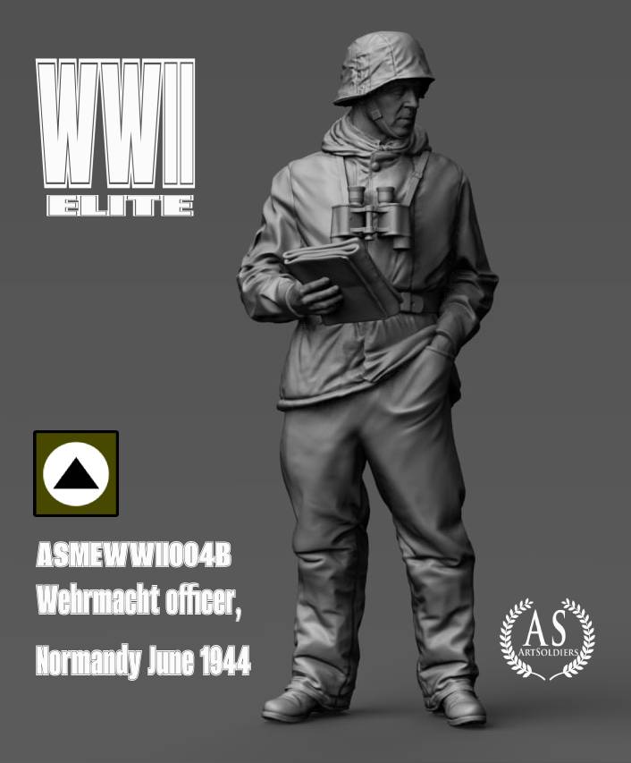0_ASME25004B Wehrmacht officer, Normandy June 1944. Albert Becker