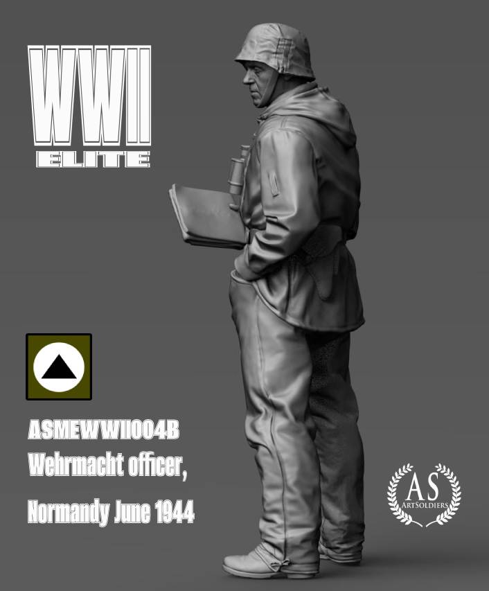 0_ASME25004B Wehrmacht officer, Normandy June 1944. Albert Becker